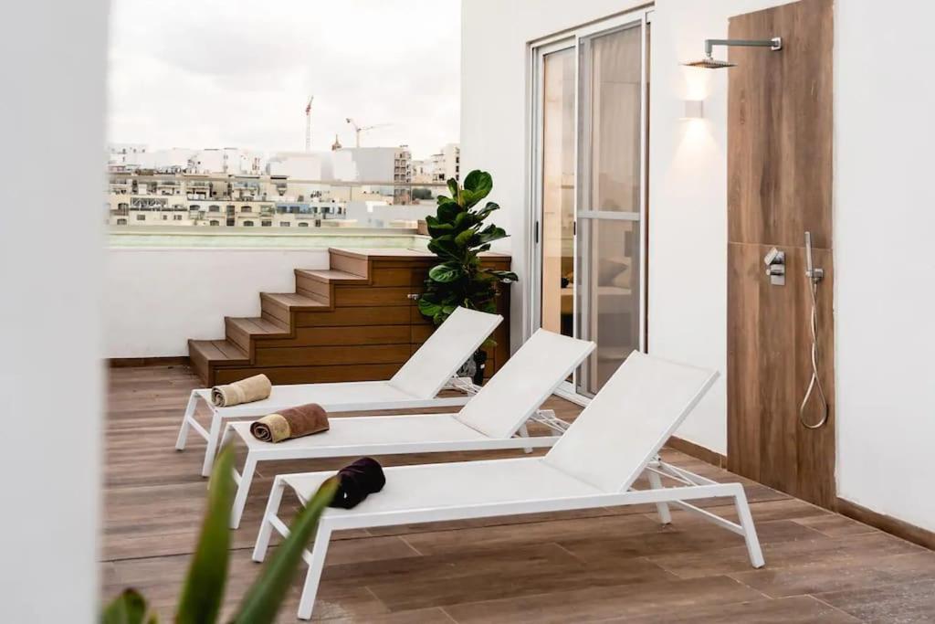 Apartmán Luxurious & Stylish Penthouse With Private Pool Msida Exteriér fotografie
